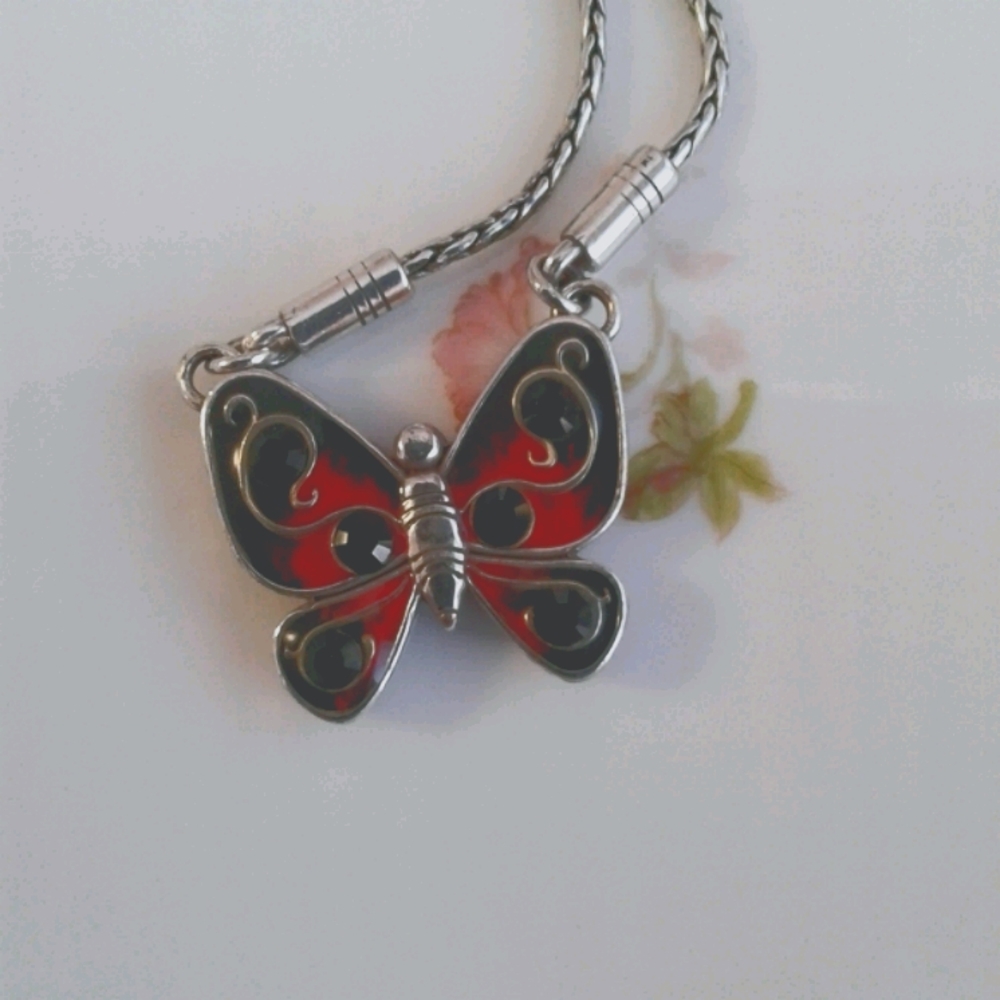 Brighton RARE retired Papillion necklace - Picture 6 of 6